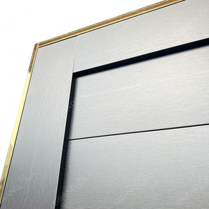 Puerta principal de acero inoxidable para apartamento, puerta doble de seguridad para entrada de Villa, precio de fábrica - Product Image 5