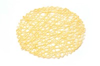 Tapis de table 38 cm en tissu, fait main, moderne, de luxe, style bohème américain, écologique, motif brindilles creuses en papier, pour extérieur, mariages et événements naturels