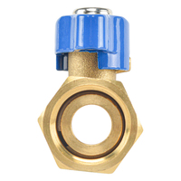 Robinet à tournant sphérique à gaz en laiton forgé, 1/2 po NPT X 1/2 po