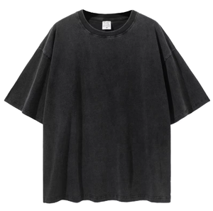 Dropshipping T-shirt Homme Lavage à l'Acide Streetwear Hip Hop Stone 100% Coton t-shirts Avec logo Personnaliser T-shirt Vintage Surdimensionné - Product Image 2