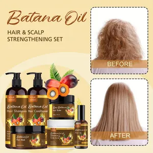 Private Label Hair Care Strengthening Shampoo Sulfate Free Organic Batana Oil Curly Hair Shampoo For Hair Regrowth