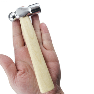 Toptan ahşap saplı Mini bilya Pein Peen çekiç çok amaçlı DIY deri Rapping çekiç ev kullanarak ahşap çekiç - Product Image 1