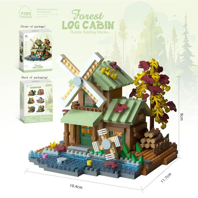 Mz-327 windmill treehouse-717 pieces