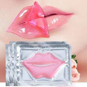 Mascarilla Labial Hidratante de Cristal de Marca Privada, <span class=keywords><strong>Tratamiento</strong></span> Labial con Colágeno y Oro 24k, Almohadillas de Gel Voluminizadoras, Mascarilla de Hidrogel para el Cuidado de los <span class=keywords><strong>Labios</strong></span>, Mejor <span class=keywords><strong>Precio</strong></span> - Product Image 1