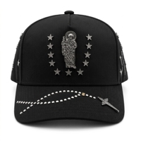 Expédition rapide 2026 Casquettes de baseball MZ en métal à 5 panneaux bicolores en daim réglables pour le sport Beard Gorras San Judas Tadeo
