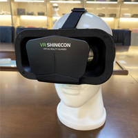 Nouvelles lunettes VR grand écran de l'usine VR SHINECON, compatibles avec les téléphones mobiles de 7 pouces, champ de vision 110°, cinéma 3D privé, écouteurs VR