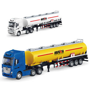 Huina 1 50 escala Aleación de Zinc Metal simulación escritorio Gadget coche cisterna contenedor remolque camión para coleccionistas de juguetes de ingeniería - Product Image 6