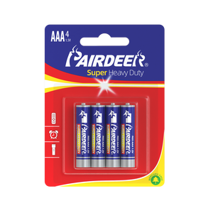 Pairdeer tuyệt vời xách tay Heavy Duty Pin <span class=keywords><strong>R03</strong></span> 1.5V Kích thước pin <span class=keywords><strong>AAA</strong></span> kẽm Carbon Pin - Product Image 3