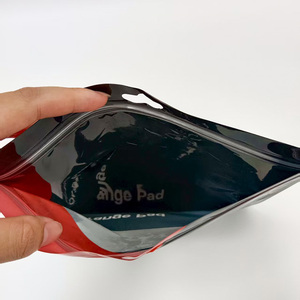 Pochette debout refermable en plastique PE 250g 500g personnalisée sac à fermeture éclair sécurisé et adapté aux bébés pour le thé, les noix, le café et autres aliments - Product Image 2