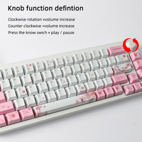 Clavier de jeu mécanique miniature AFLION RGB USB étanche avec touches multimédias pour les joueurs professionnels