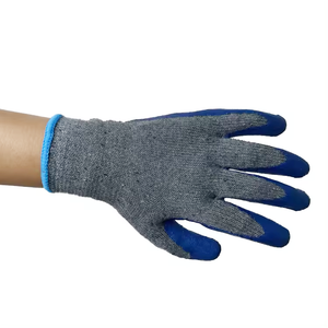 Guantes de trabajo de jardín con revestimiento de <span class=keywords><strong>PU</strong></span> y aislamiento de nitrilo para hombre, guantes de seguridad de látex de alta calidad con forro de algodón para trabajos de construcción - Product Image 5