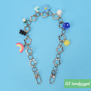 Kawaii Mushroom arcoíris flor pedante cadena corta <span class=keywords><strong>de</strong></span> Metal lindo teléfono correa <span class=keywords><strong>de</strong></span> mano Y2k encantos <span class=keywords><strong>de</strong></span> teléfono para fundas <span class=keywords><strong>de</strong></span> teléfono - Product Image 5