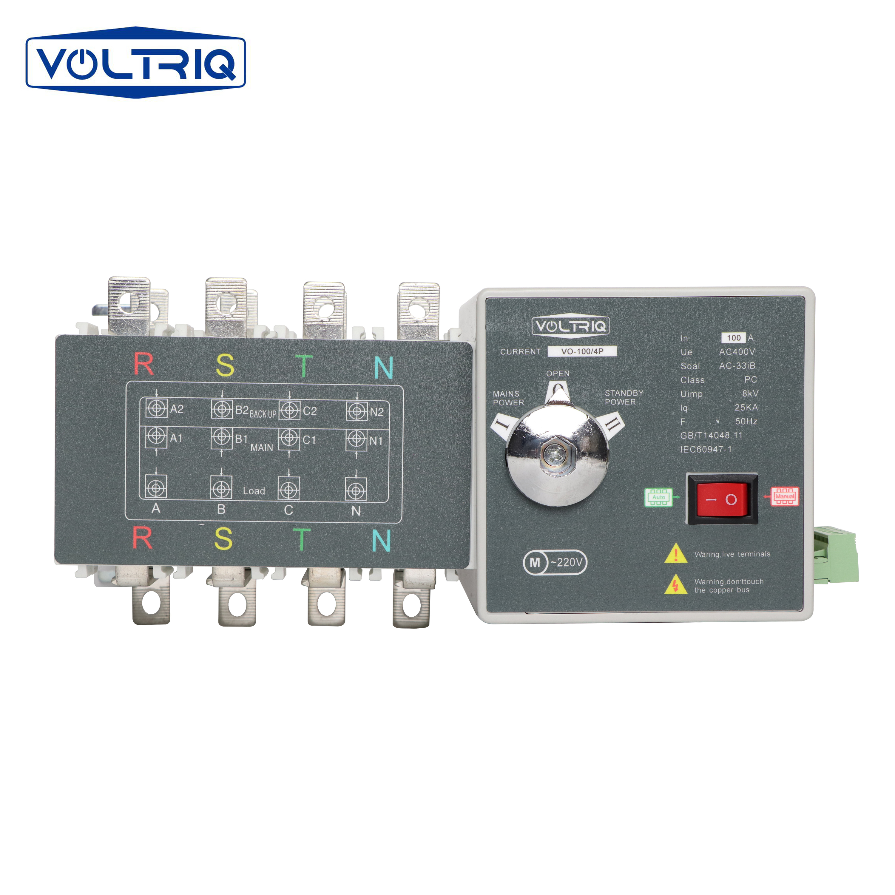 <strong>4</strong>-<strong>pole</strong>, 3-phase <strong>Automatic</strong> <strong>Transfer</strong> <strong>Switch</strong> for 100/160A PC Class Dual Power Changeover <strong>Switch</strong> Ensuring Seamless Power Transition