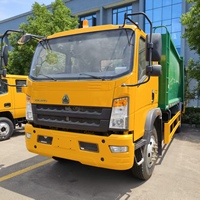 Camion de collecte des déchets de moyenne capacité Hao-WO Hanjiang 4x2 10CBM avec compacteur hydraulique, Euro 5 Euro 6