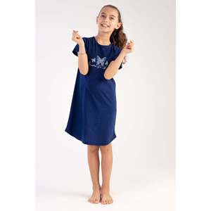 Girls' Oval Tunic Dress Short-Sleeve with Collar Size <b>Range</b> 3-4/9-10 - Product Image 3
