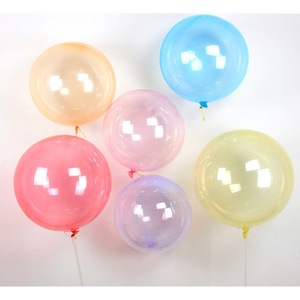<span class=keywords><strong>Bobo</strong></span> globo transparente elástico PE plástico globo cristal Color 10/18/24/36 pulgadas suministros de decoración de fiesta - Product Image 3
