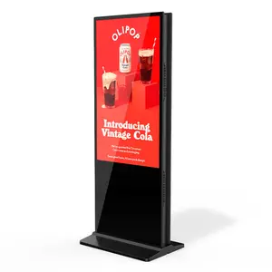 Haute luminosité résolution 4K écran LCD double face nouveau Design Restaurant boutique intérieur livraison rapide signalisation numérique