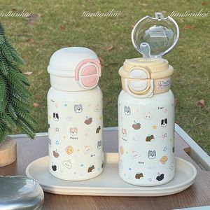 Cute Stainless Steel Thermos Cup With Dog Straw 500Ml For Kids Students School Travel Outdoor Use - Product Image 2