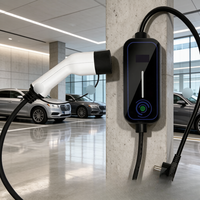 Nueva Estación de Carga Móvil para Vehículos Eléctricos 3.5/7kW Tipo 2 con Clasificación IP54, Cable de 5m, Conexión y Carga para Flotas, Jinghu TA-AC-B1-B