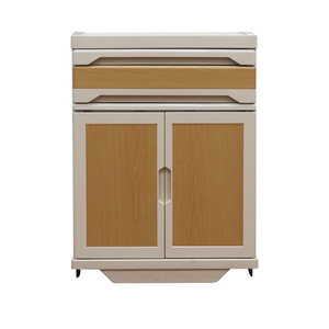 Armoire d'hôpital en plastique et acier à double porte avec roulettes pour maisons de retraite et hôpitaux, design durable - Product Image 1