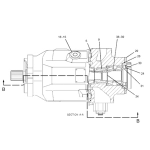 Pompe à piston hydraulique 220-0780 10R-5603 pour pièces de machines de construction D10T - Product Image 1