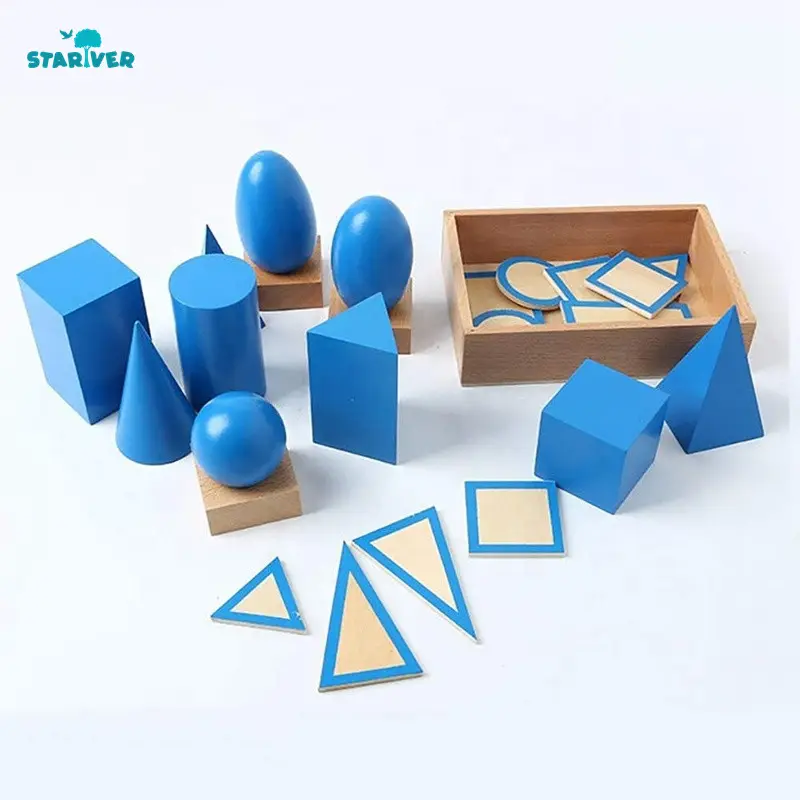 Математическая игра, 3d геометрия, стерео, обучающие игрушки для малышей, Деревянные Монтессори