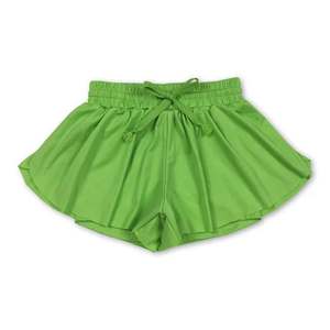 Pantaloncini Estivi da Yoga per Bambine, Gamba Larga con Motivo a Farfalla, Shorts Sportivi per la Corsa - Product Image 3