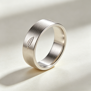Bagues en titane gravées sur mesure ODM, usinage CNC de haute précision, bijoux en métal personnalisés - Product Image 3