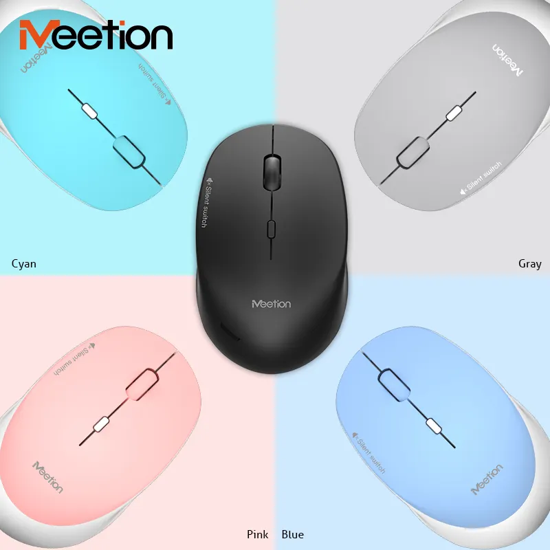 Meeiton R5702022最新のSilent Sans Fil Usb 2.4Ghzワイヤレスマウス調整可能なDpiレシーバー光学式マウス