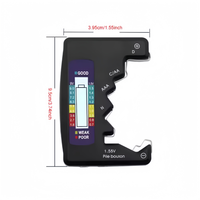Probador de Baterías Digital Portátil BT-886 con Pantalla LCD, Detector de Nivel de Capacidad para Pilas AA, AAA, C, D, 9V, 1.5V y de Botón, 1 Año de Garantía