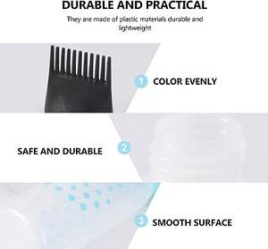 Outils de coiffure peigne à cheveux et brosse applicateur de teinture pour cheveux applicateur de peigne à huile bouteille en plastique - Product Image 4