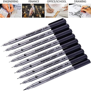 Bolígrafo de Tinta Pigmentada Resistente al Agua y a la Decoloración, Multitamaño, Bolígrafo Uni Pin de Línea Fina - Product Image 3