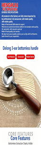 Cabezal de Filtro de Acero Inoxidable para <span class=keywords><strong>Cafetera</strong></span> Italiana <span class=keywords><strong>DeLonghi</strong></span>, de Tres Puntas, sin Base, el Más Vendido - Product Image 6