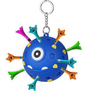 New Design Golf Ball Tee <strong>Holder</strong> Holds 18 Tees Built to Last Silicone Qute <strong>Nin</strong>/ Golf Tee <strong>Holder</strong> With Keychain - Product Image 1