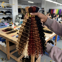 Extensiones de Cabello Humano Rizado Birmano al por Mayor sin Trama, Extensiones de Trenza Boho de Textura Natural, Extensiones de Cabello sin Enredos para Mujeres Negras