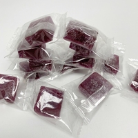 Fabrieksdirect Kubusvormige Jelly Gummy Candy, individueel verpakt in zakjes, OEM Private Label, groothandel, exporteur