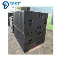 Ventes chaudes Double caisson de basses actif 18 pouces 2400W Grand SPL Puissant Module d'amplificateur intégré