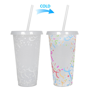 Diseño Original, vaso mágico frío, cinta que cambia de Color, taza de fiesta de cumpleaños DIY, Material PP para <span class=keywords><strong>agua</strong></span> hirviendo - Product Image 5