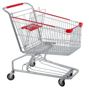 Chariot de supermarché américain de haute qualité Chariot de supermarché