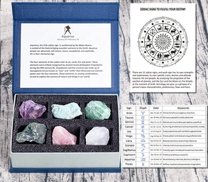 Personalizza bilancia regalo di cristallo segno zodiacale pietre pietre di nascita confezione di cristalli di costellazione curativa naturale con <span class=keywords><strong>pietra</strong></span> di umorismo - Product Image 6