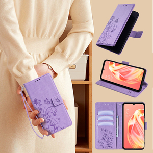 <span class=keywords><strong>เคส</strong></span>หนังคุณภาพสูงสำหรับ <span class=keywords><strong>OPPO</strong></span> A1 <span class=keywords><strong>A83</strong></span> A78 A1X A58X ช่องเสียบบัตรฝาหลังแม่เหล็กเคสโทรศัพท์แบบกระเป๋าสตางค์ดีไซน์ดอกไม้ - Product Image 2