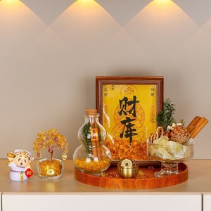 Set de Decoración Feng Shui para el Hogar con Árbol del Dinero de Canela para Sala de Estar, Regalo de Año Nuevo Chino, Paquete de Varias Piezas - Product Image 4
