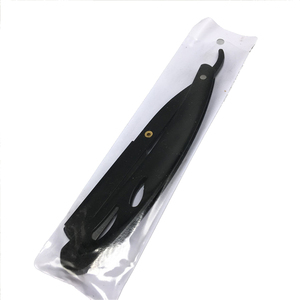 Herramientas de barbero <span class=keywords><strong>para</strong></span> hombres RTS, navaja de <span class=keywords><strong>afeitar</strong></span> plegable negra antigua, navaja de <span class=keywords><strong>afeitar</strong></span> recta de acero inoxidable - Product Image 2