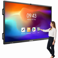 Vente en gros d'écrans LCD de 65, 75, 86 et 100 pouces, écran tactile numérique avec WIFI, moniteur interactif, tableau blanc interactif pour l'école