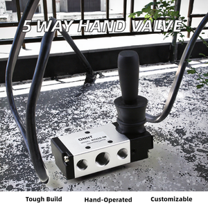Válvula Neumática Manual Personalizable de 5 Vías y 2 Posiciones 4H210-08, Válvula de Extracción G1/8 G1/4, Válvula Manual de Gas de Accionamiento Estructural - Product Image 2