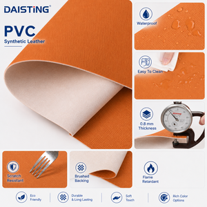 Feuille de <span class=keywords><strong>cuir</strong></span> synthétique tissé en PVC, tissu vinyle imitation <span class=keywords><strong>cuir</strong></span> pour sacs, ceintures, revêtements de canapé, similicuir Rexine, rouleaux de matériaux en gros - Product Image 3