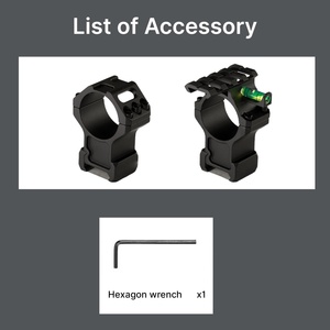 Anneaux de montage pour lunette BANGBANG, anneaux de montage pour lunette à tube de 30 mm avec calibration horizontale et hauteur centrale de 1,4 pouce pour l'observation en extérieur (noir) - Product Image 5