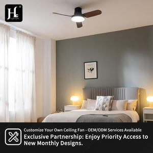 Ventilateur de plafond LED, nouveau design, faible bruit, moteur DC, fonction de réglage de la minuterie, fonction mémoire, ventilateur de plafond élégant avec lumière - Product Image 6