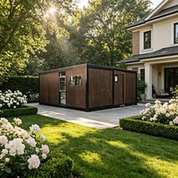 Maison conteneur extensible de 20 pieds, villa modulaire, bureau, solution de construction moderne préfabriquée et portable