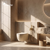 Ensemble de douche musulman de luxe en laiton doré brossé, avec pulvérisateur de bidet Shattaf mural et mitigeur monocommande chaud/froid